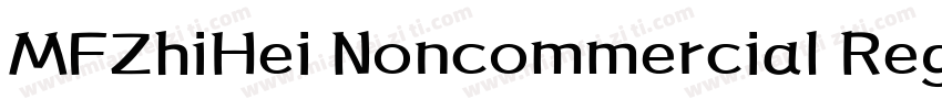 MFZhiHei Noncommercial Regular字体转换